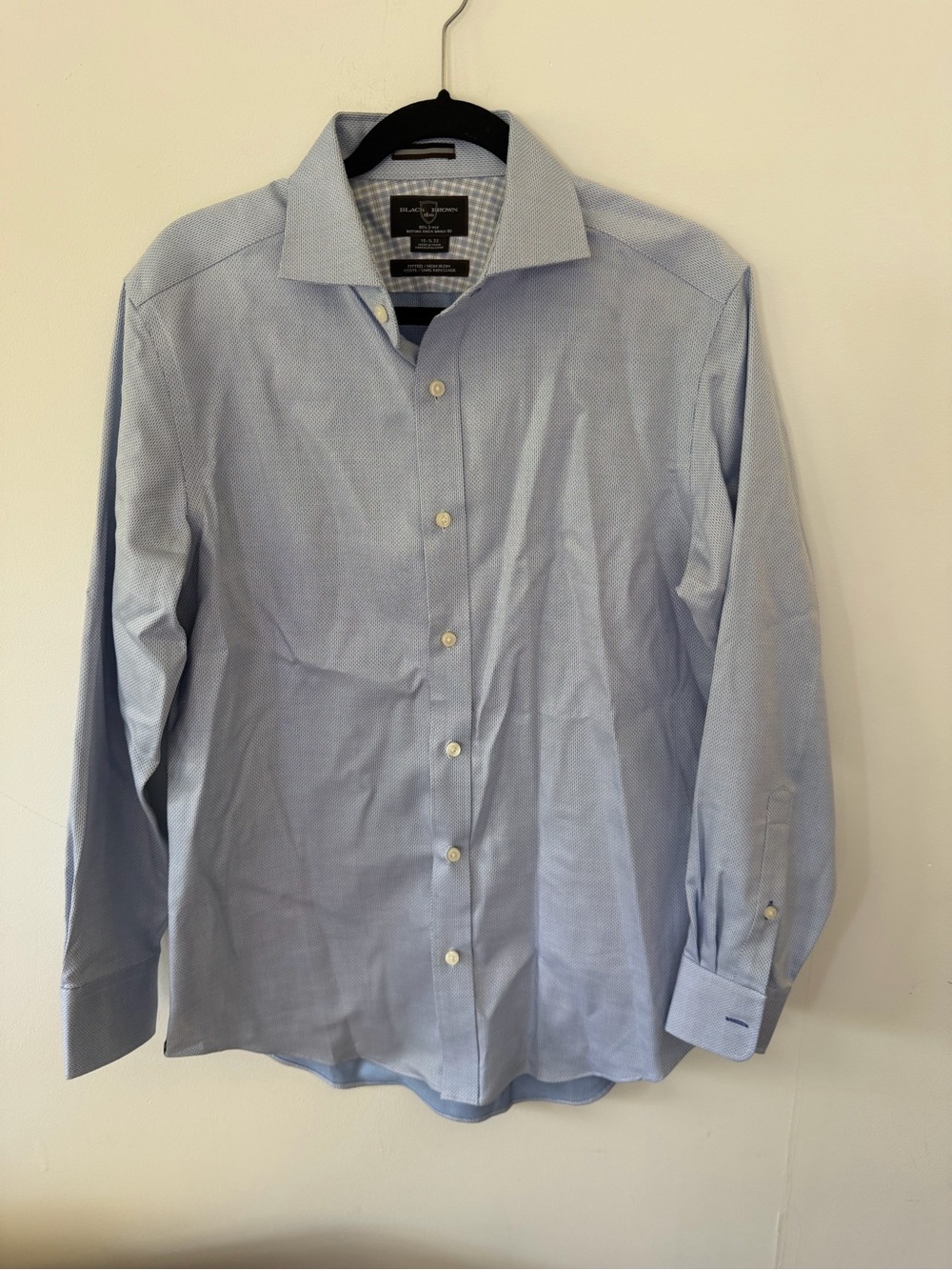 Black Brown 1826 Light Blue Men's Dress Shirt